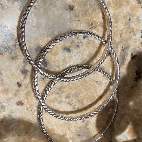 Dian Malouf bangle bracelets- set of 3 - Picture 6 of 9